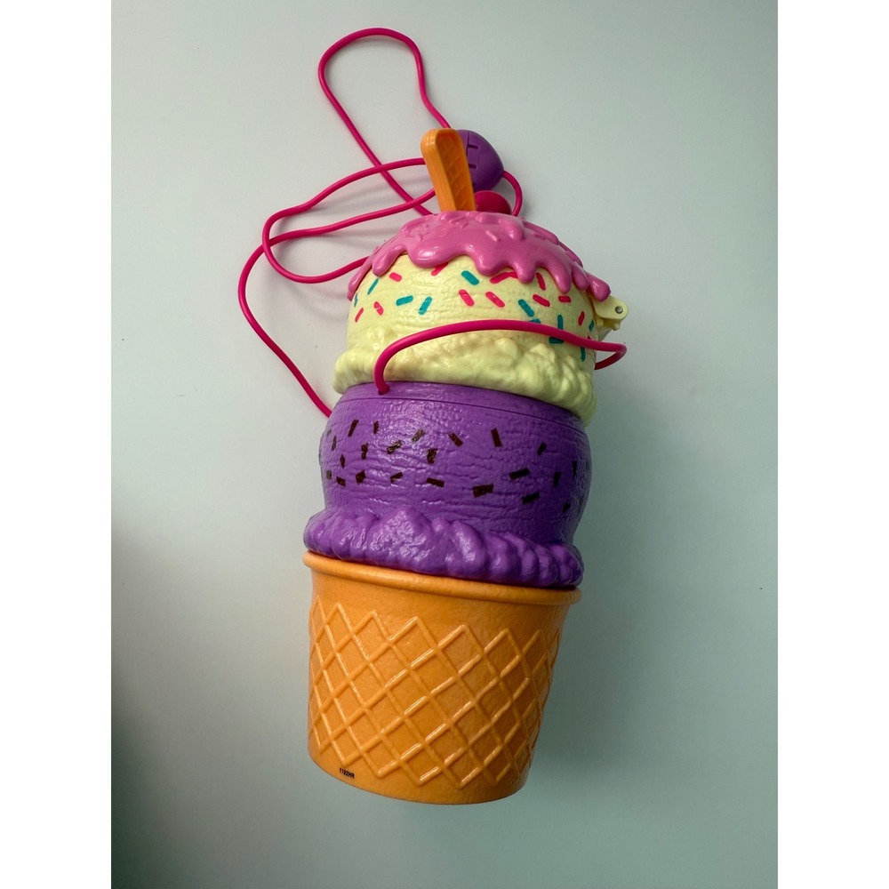 Mattel Polly Pocket Ice Cream Cone Playset Kids OS Multicolor Good‎ Portable Toy